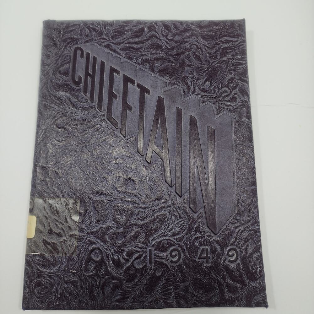 Vintage 1949 Yearbook Chieftain Junk Journal Scrapbook Sac City HS Sac City, IA